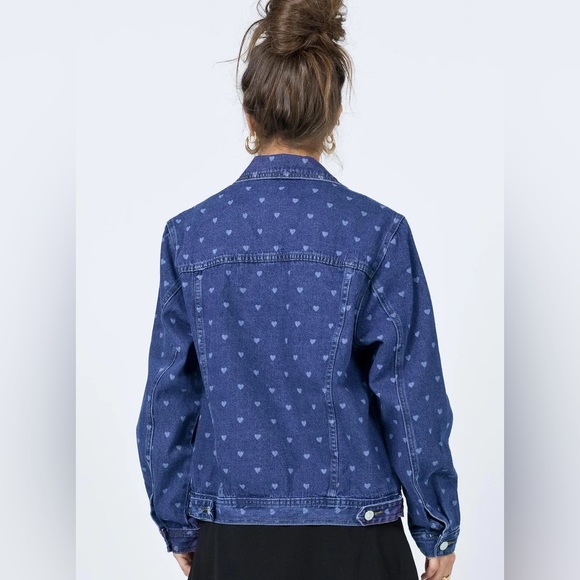 Love Heart Denim Jacket - Picture 3 of 12